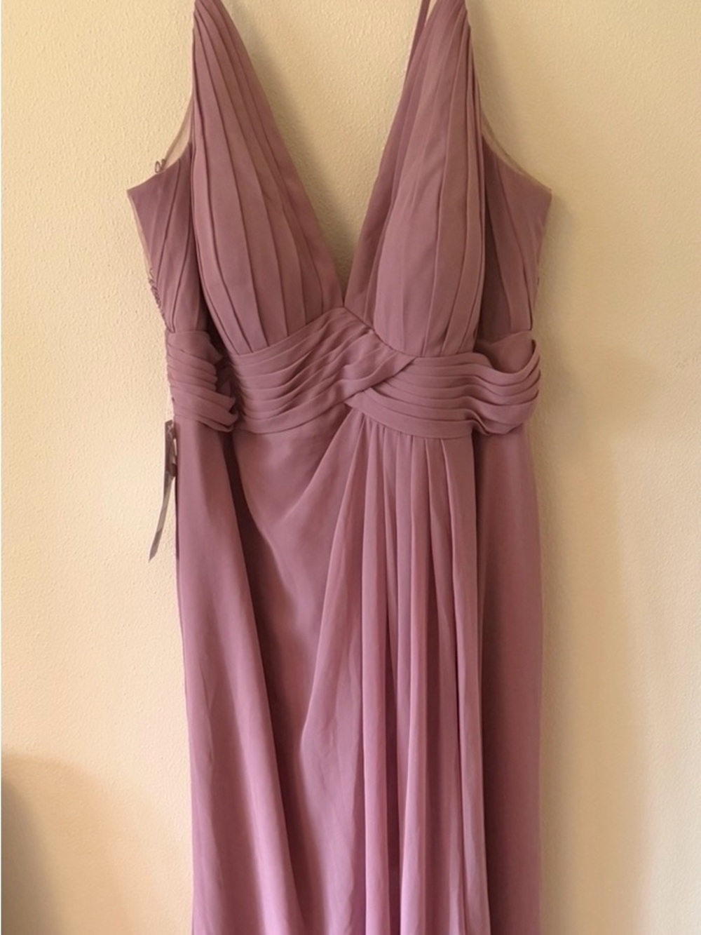 Azazie vintage Mauve chiffon bridesmaid dress